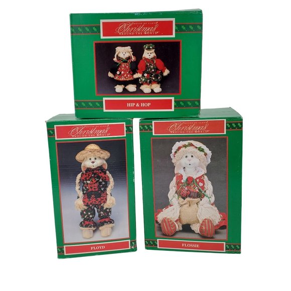 Vintage House of Lloyd Christmas Around the World Flossie, Floyd, Hip & Hop Lot - Picture 1 of 16